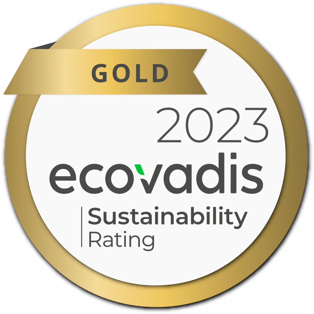 Badge gold 2023 ecovadis 